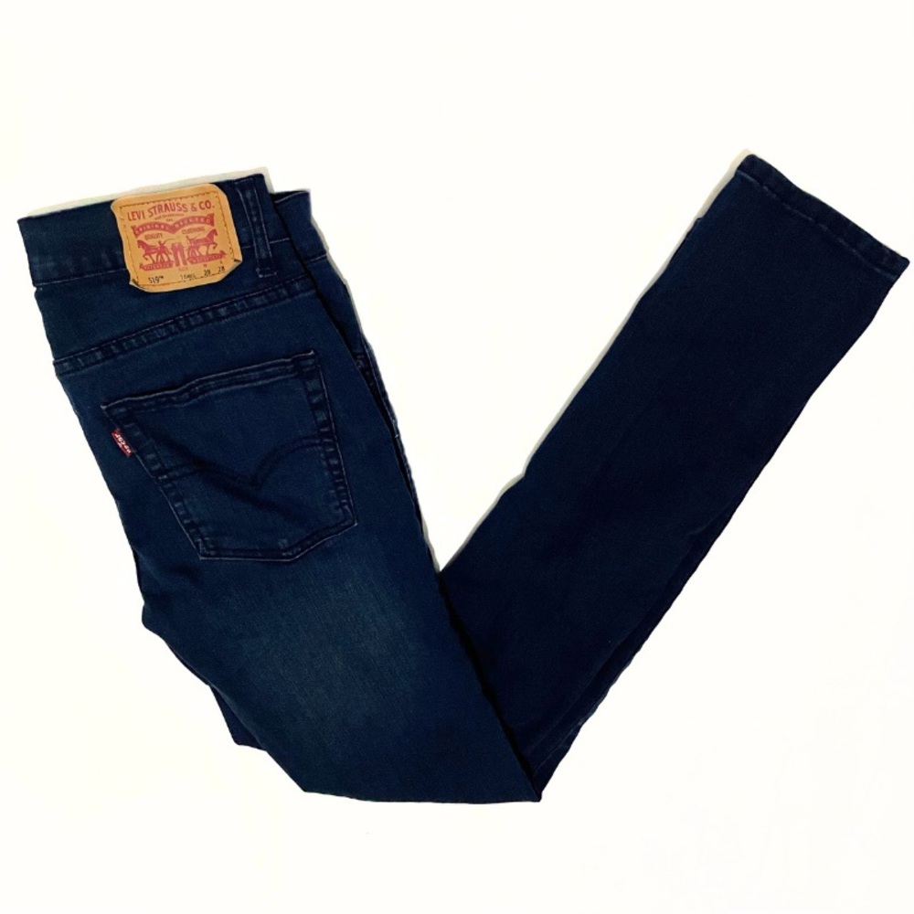 Levis 519 Jeans Ladies  W28 L28 Extreme Skinny Dark Wash Denim